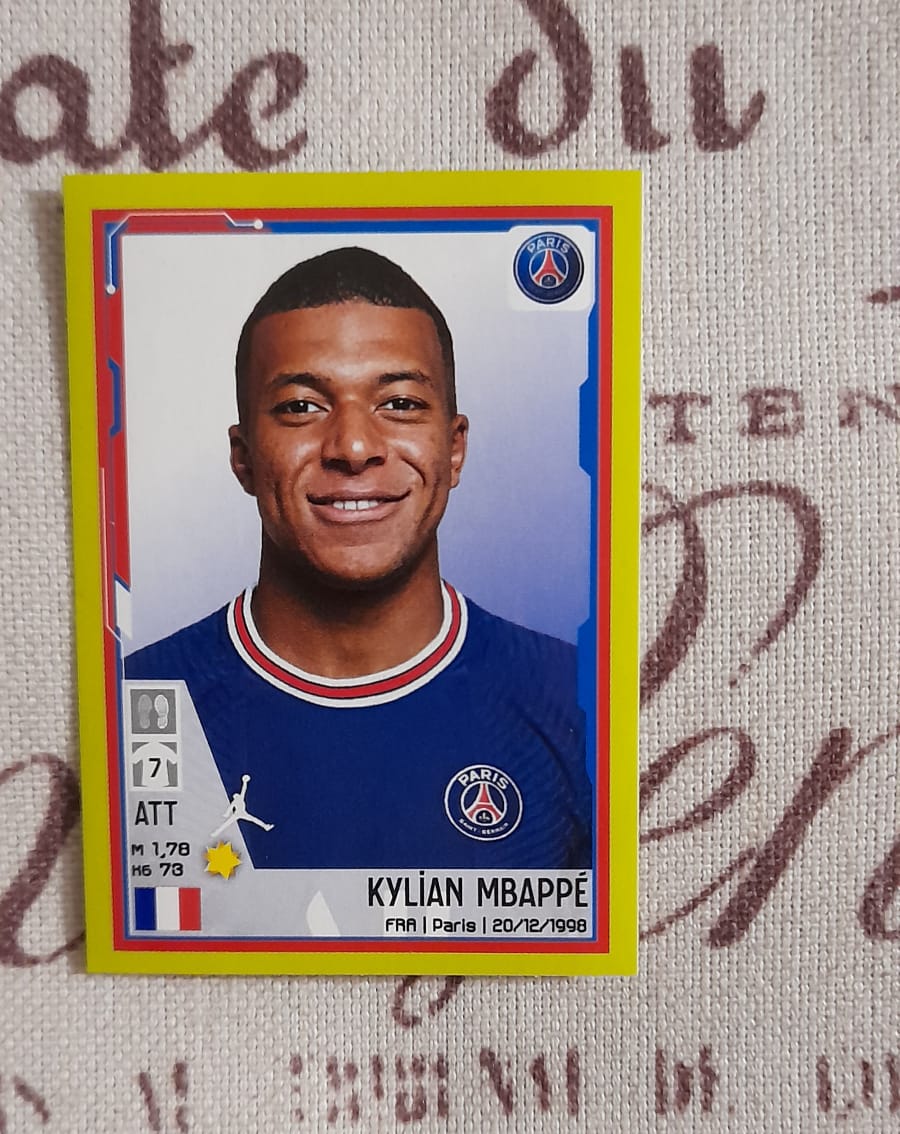 Lamina Kylian Mbappe Psg Foot 2022 Panini 356 100 Colección