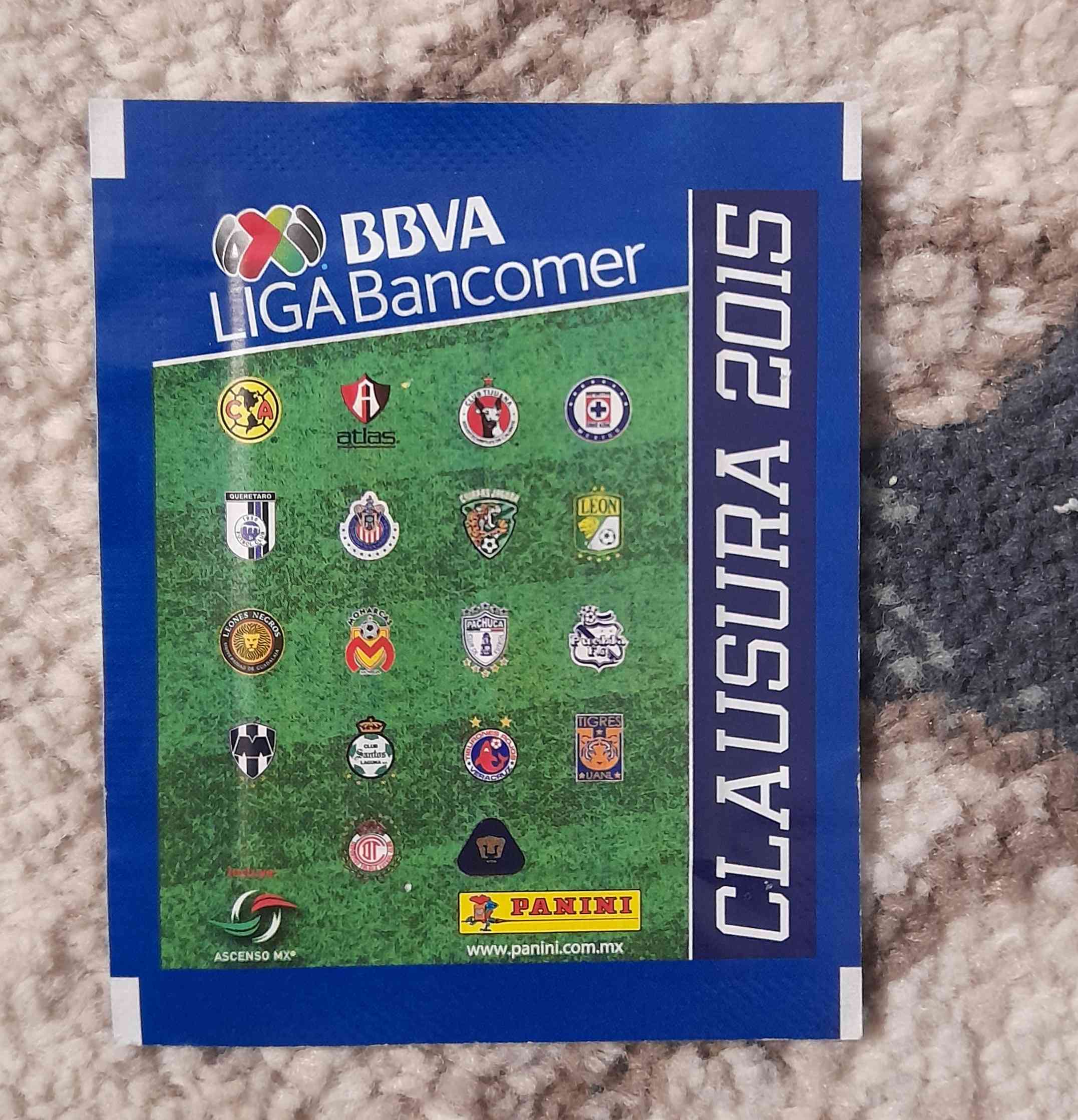 Sobre Sellado Futbol Liga Mexicana C2015 Panini