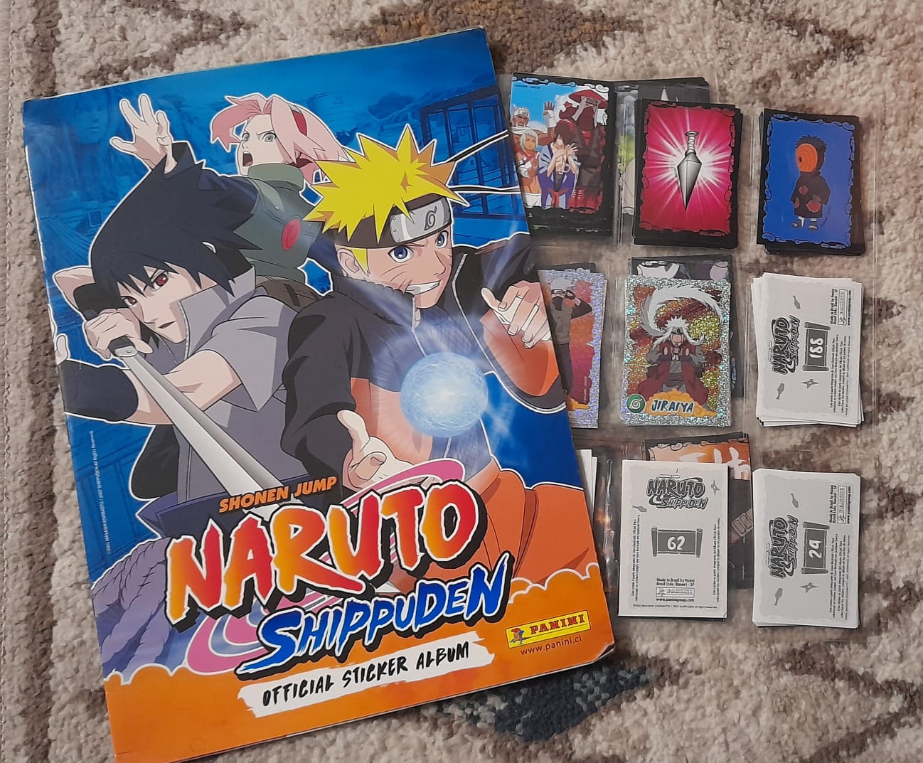 Album INCOMPLETO Naruto Shippuden Panini - 100% Colección